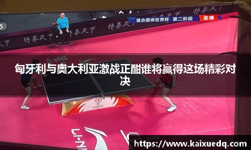匈牙利与奥大利亚激战正酣谁将赢得这场精彩对决